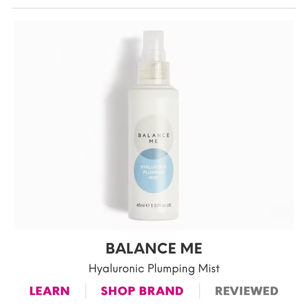 New Balance Me Hyaluronic Plumping Mist